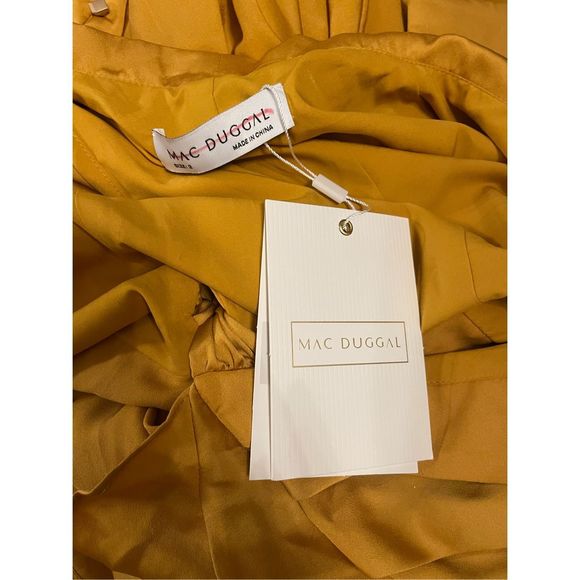 MAC DUGGAL SHORT WRAP DRESS - Picture 8 of 9